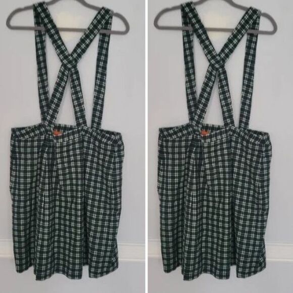 NWT Anthropologie Maeve Plaid Pinafore Skirt | 16W - Picture 3 of 5